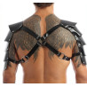 Generique Harnais avec Épaules Armors Simili noir